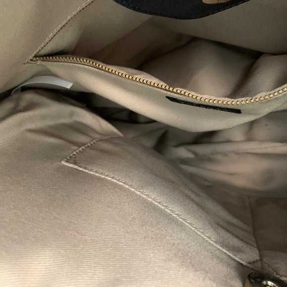 Talbots Navy Weave Handbag with Chunky Rope Handle EUC - Picture 9 of 16